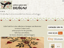 Tablet Screenshot of littlegoldfox.com